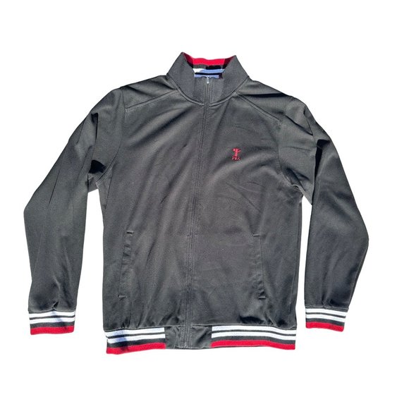 Thomas Reynolds Collection By Fila Men Large Black Sweater Knit High collar - Picture 2 of 12